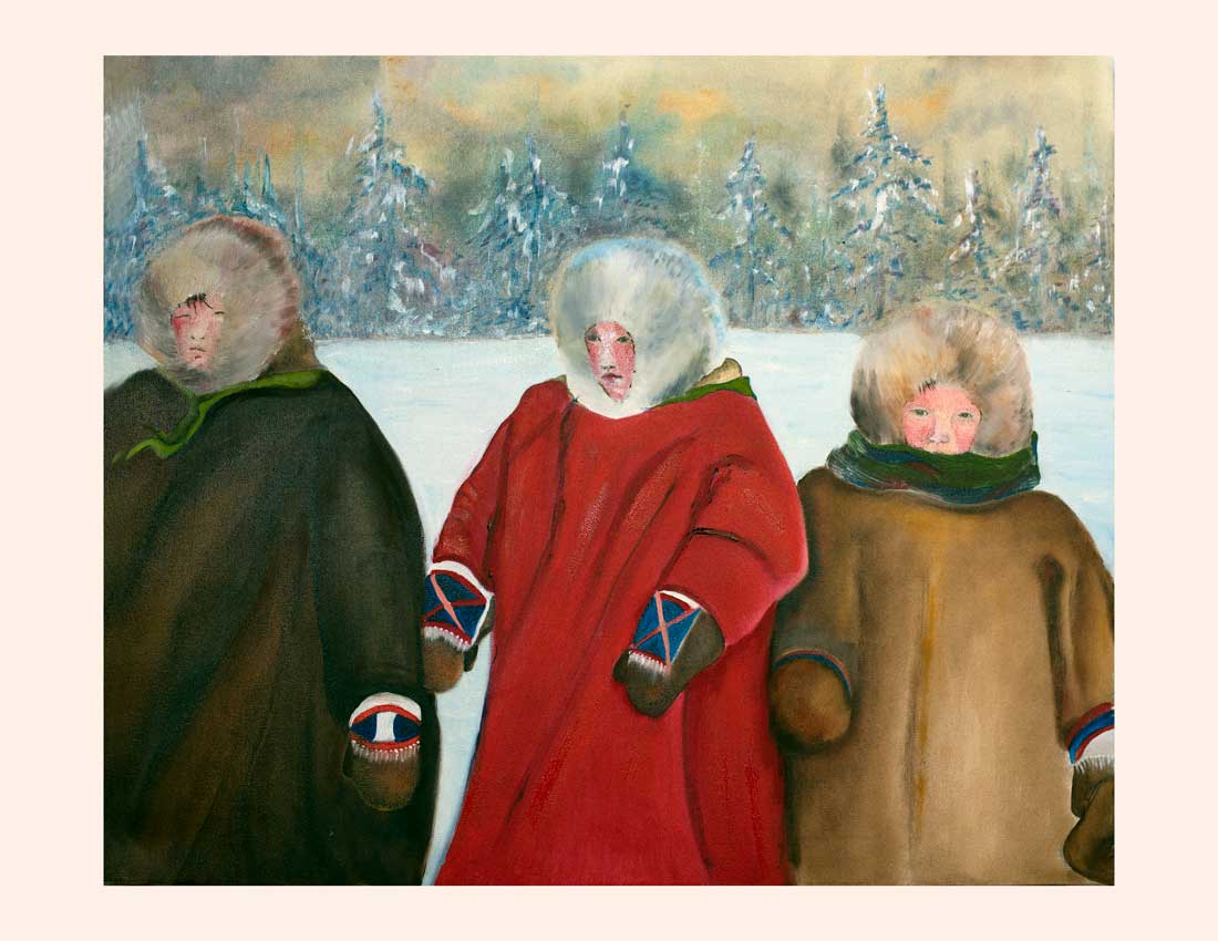 Art Kelly McLeod oil painting Cold Day